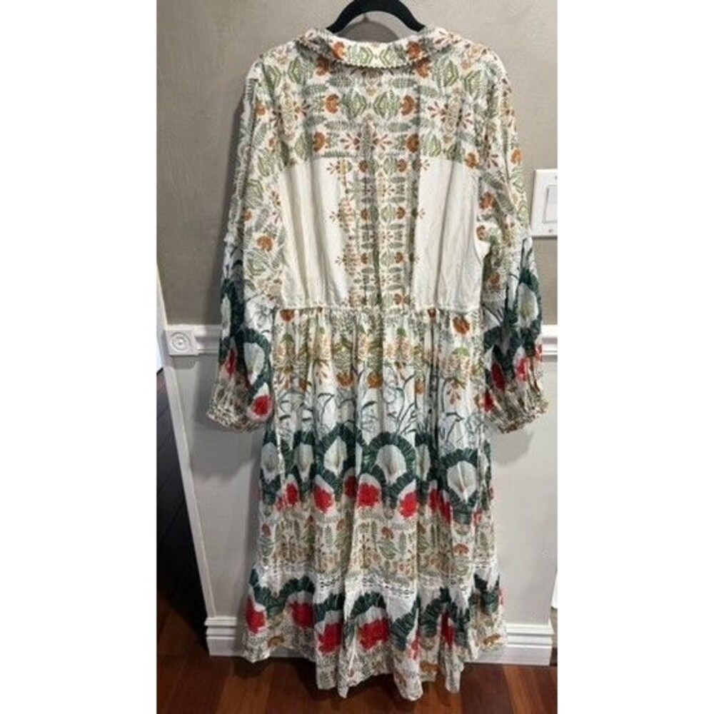 Anthropologie The Eleanora Long-Sleeve Maxi Shirt Dress 2X NEW - Picture 5 of 6